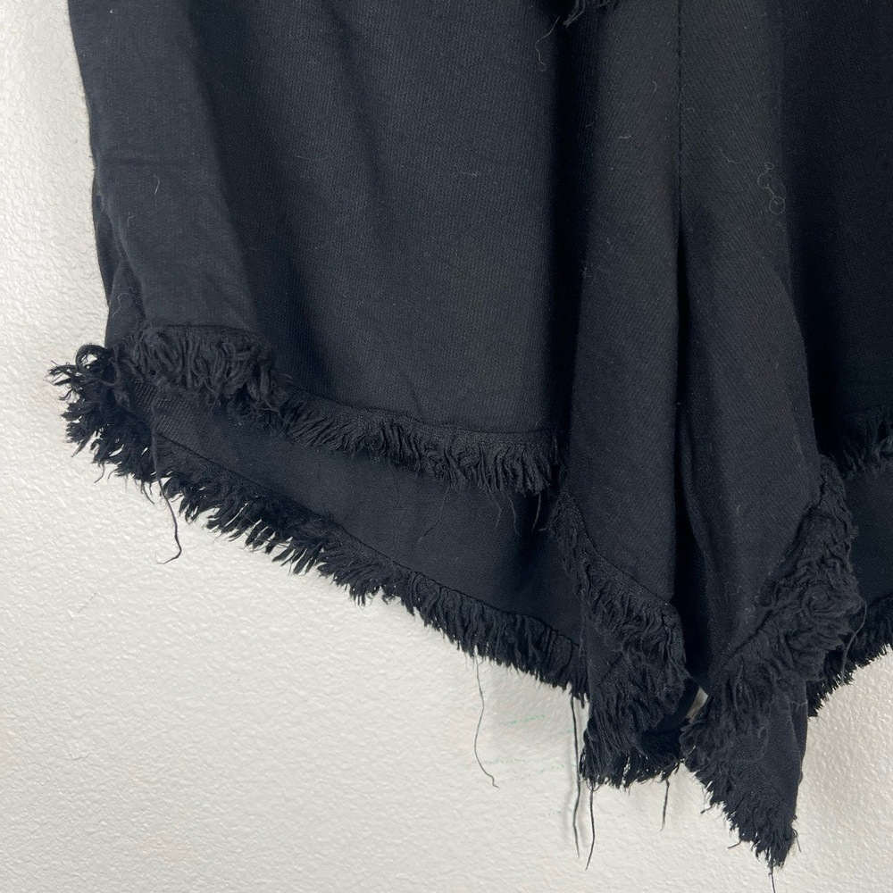Rue Stiic Anthropologie Shorts Womens XS Black Bohemian Boho Tassel Tie Beachy - Picture 5 of 10